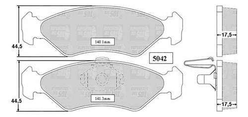 Pastilla Freno Delantero Ford Fiesta 1.3 1989 2000