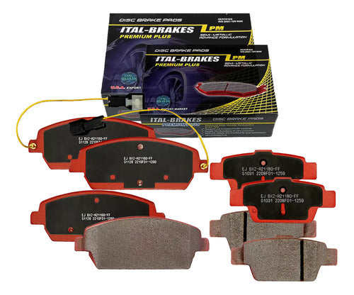 Kit Pastillas Delanteras + Traseras Freno Mahindra Xuv500 2020 2022