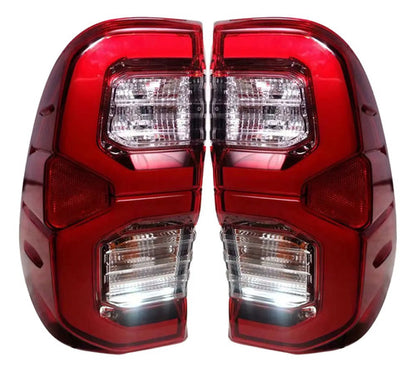 Farol Trasero Toyota Hilux Revo 2021 2025 Set Led Derecho / Izquierdo Rojo