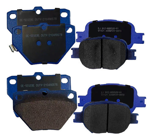 Kit Pastillas Delanteras + Traseras Freno Gtx Toyota Celica 2000 2007