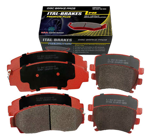 Kit Pastillas Delanteras + Traseras Freno Changan Cs75 2015 2020
