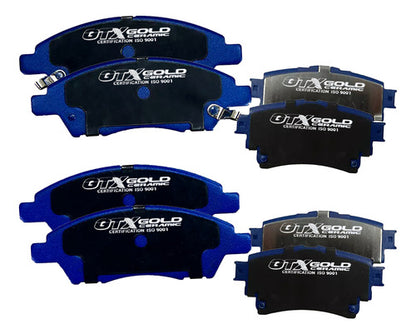 Kit Pastillas Delanteras + Traseras Freno Gtx Gold Toyota Yaris 2023 2024