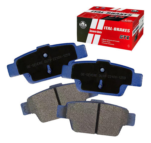 Kit Pastillas Delanteras + Traseras Freno Gtx Mahindra Xuv 500 2012 2023