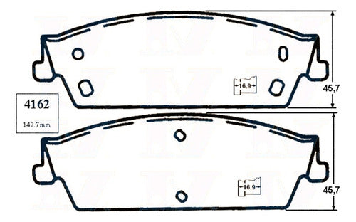 Pastilla Freno Trasero Silverado C1500 4.3 2007 2013