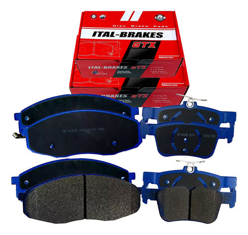 Kit Pastillas Delanteras + Traseras Freno Gtx Changan Cs55 2019 2023