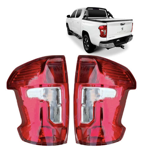 Farol Trasero Peugeot Landtrek 2023 2024 Par Rojo