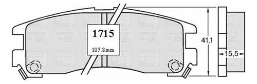 Pastilla Freno Trasero Mitsubishi Rvr 2.0 1992 1996