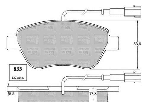 Pastilla Freno Delantero Fiat Fiorino City 1.4 2014