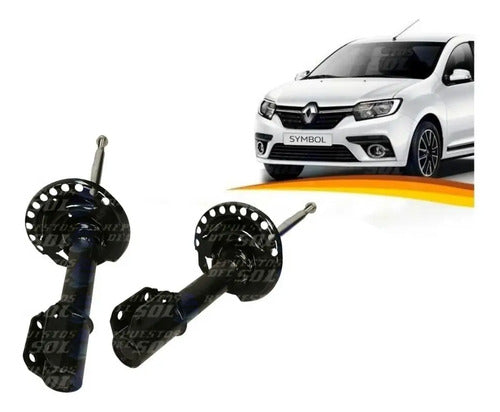 Amortiguador Renault New Symbol 1.6 2012 2018 Delantero 4x2 Par