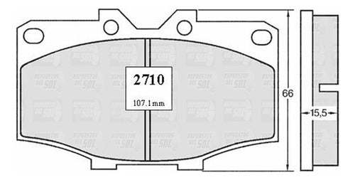 Pastilla Freno Delantero Toyota Land Cruiser 3.0 1978 1984