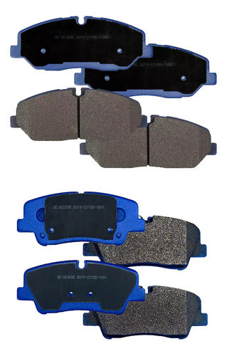 Kit Pastillas Delanteras + Traseras Freno Hyundai Solati H350 2017 2022