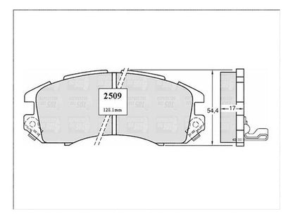 Pastilla Freno Delantero Subaru Legacy 2.0 1992 1999