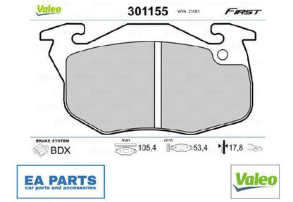 Pastilla Freno Delantero Peugeot 306 1.4 4x2 1992 1994