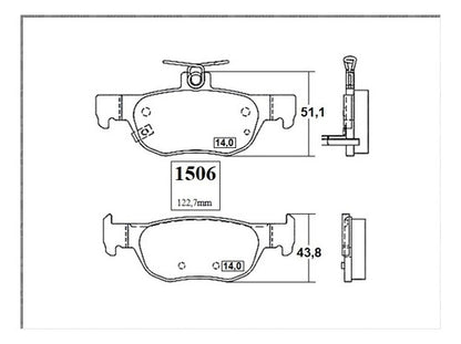 Pastilla Freno Trasero Mazda Cx30 2.0 2020