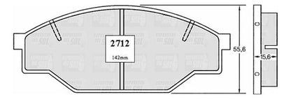 Pastilla Freno Delantero Toyota Hilux 2.4 1997 2005