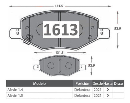 Discos Freno Con Pastilla Gtx Changan Alsvin 2021 2024
