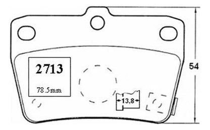 Pastilla Freno Trasero Toyota Rav4 1.8 2004 2006