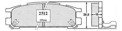 Pastilla Freno Trasero Subaru Legacy 1.8 1990 1994