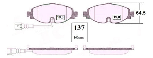 Pastilla Freno Delantero Audi Ttrs 2.5 2014