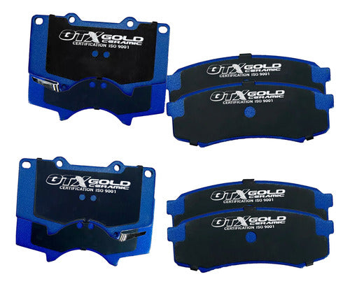 Kit Pastillas Delanteras + Traseras Freno Mitsubishi Montero 2016 2020