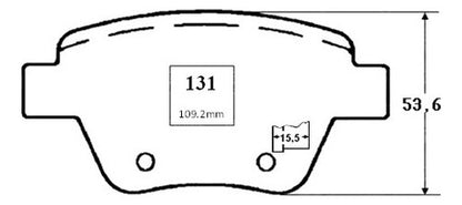Pastilla Freno Trasero Audi A3 1.2 2010 2014