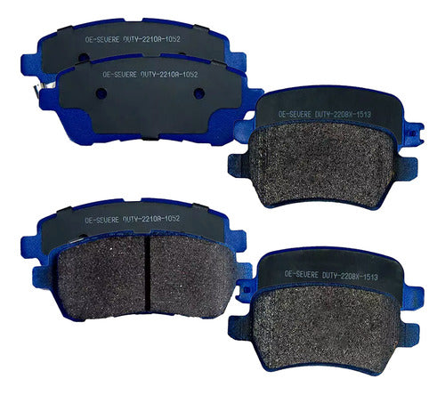 Kit Pastillas Delanteras + Traseras Freno Gtx Changan A500 2018 2023