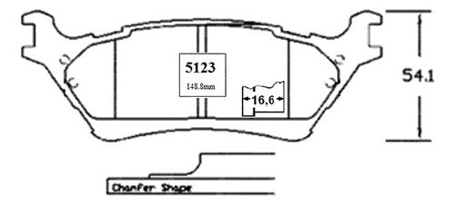 Pastilla Freno Trasero Ford F150 5.4 2010 2017