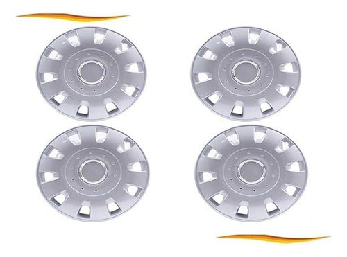 Juego Tapa Rueda Aro 12 Universal Gris Lacada
