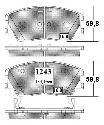 Pastilla Freno Delantero Kia Soul 2.0 2020