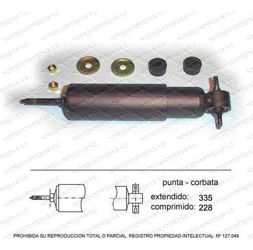 Par Amortiguador R/L Delantero Mitsubishi L200 2.0 1987 1993