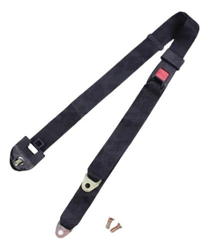 Cinturon Seguridad 3 Puntas Ajustable Negro (par)