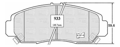 Pastilla Freno Delantero Honda Accord 3.0 2003