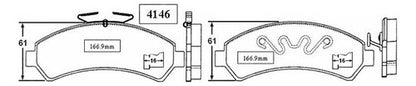 Pastilla Freno Delantero Chevrolet Apache S10 2.8 2004 2006