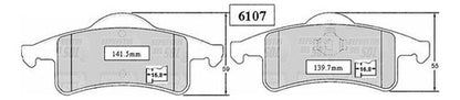 Pastilla Freno Trasero Jeep Grand Cherokee 4.0 1999 2004