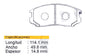 Pastilla Freno Delantero Mitsubishi Lancer 1.6 1993 1996