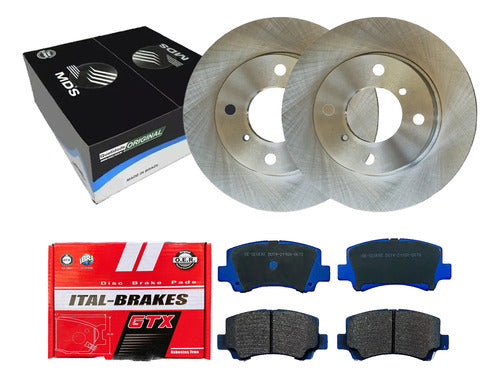 Discos Freno Con Pastilla Gtx Changan Cm5 2011 2014