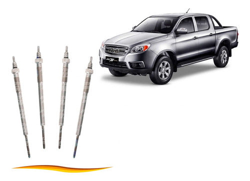 Set Bujia Incadescente Jac T6 2.0 2016 2023 4 Uds