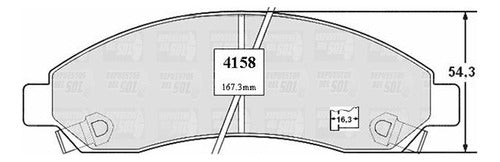 Pastilla Freno Delantero Chevrolet Colorado 2.8 2006 2006