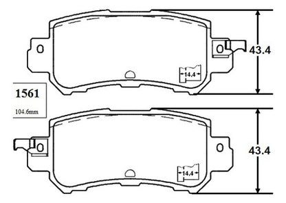 Pastilla Freno Trasero Mazda Cx5 2.2 2013 2015