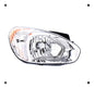 Optico Derecho Hyundai Accent 1.6 4x2 Sedan 2006 2011