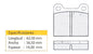 Pastilla Freno Delantero Chevrolet Chevy 500 1.6 1987 1992