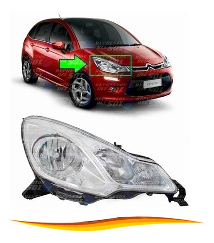 Optico Derecho Citroen C3 2011 2016