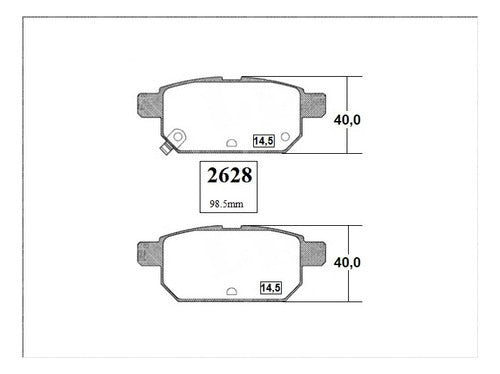 Pastilla Freno Trasero Suzuki Sx4 1.6 2016
