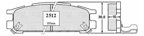 Pastilla Freno Trasero Subaru Legacy 2.2 1990 1994