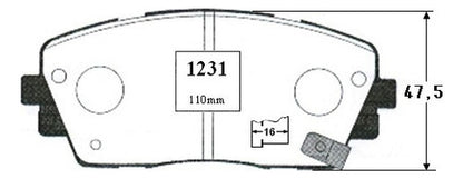 Pastilla Freno Delantero Kia Morning 1.2 2011 2017