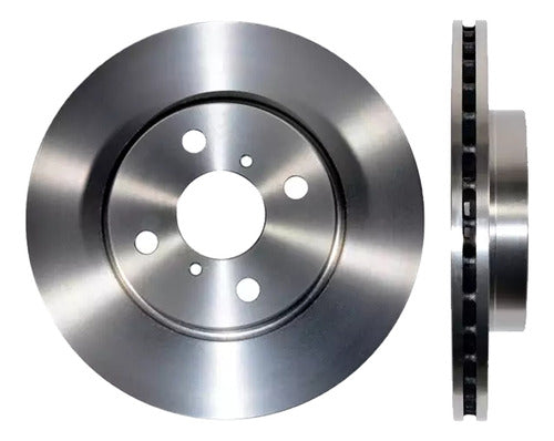 Par Discos Freno Toyota Yaris 2006 2013 Delantero