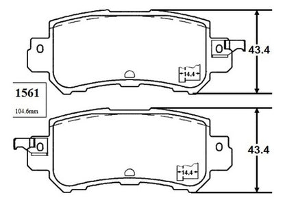 Pastilla Freno Trasero Mazda Cx3 2.0 2016 2018