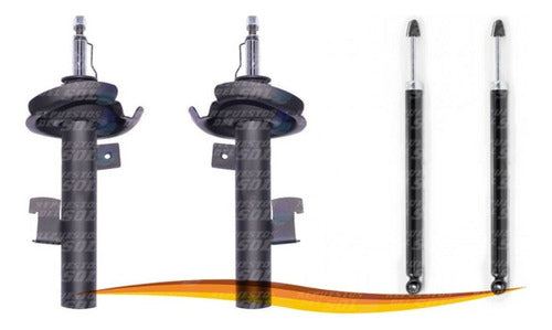 Par Amortiguador Mazda 3 1.6 2006 2009 Delantero + Traseros