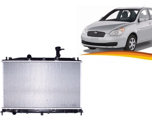 Radiador Accent New 2006 2011 1.4 1.6 Automatico