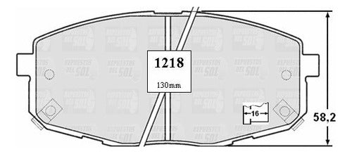 Pastilla Freno Delantero Hyundai I30 1.6 2008 2011